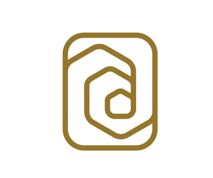 Elegant Abstract A Monogram Logo with Geometric Luxury Branding