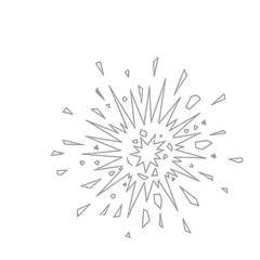 Fototapeta premium Explosion and fragments