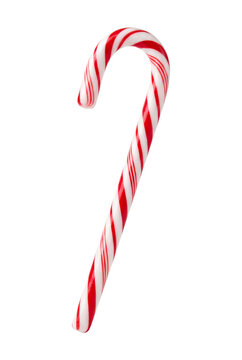 Candy cane isolated on transparent background