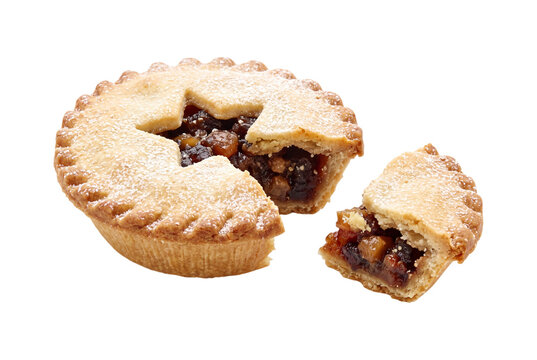 Mince pie isolated on transparent background
