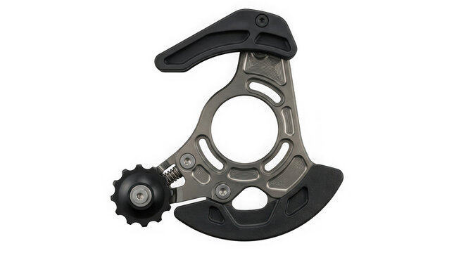 black bicycle rear derailleur hanger frame dropout isolated on transparent background