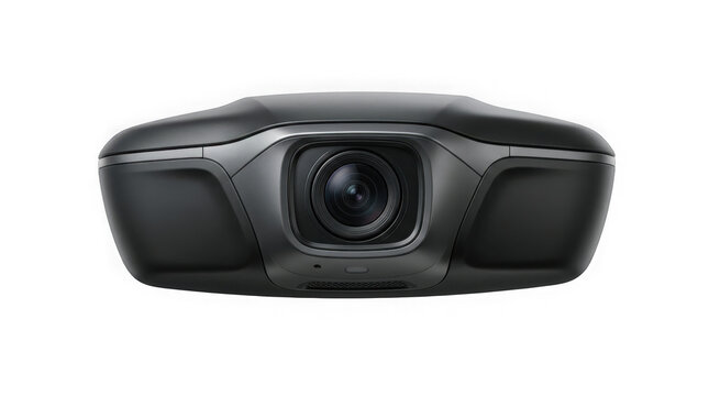 digital car dashcam video recorder camera lens device isolated on transparent background