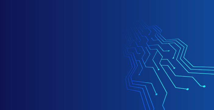 technology background with circuit board lines design