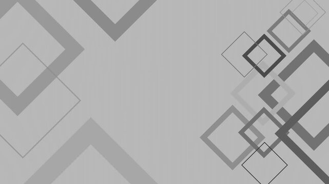Abstract geometric background with overlapping square outlines animation