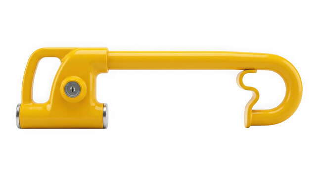 yellow plastic car interior trim panel removal pry tool isolated on transparent background