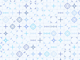 Obraz premium Hairline Crosshair Reticle Lattice Background
