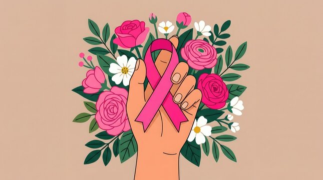 Supporting breast cancer awareness a vibrant reminder of hope strength and the importance of early detection and regular check ups