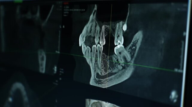 Dental Imaging Showing Teeth And Jaw Structure