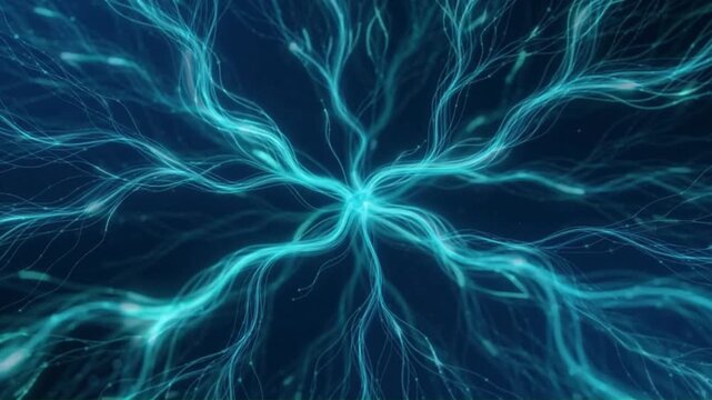 Seamless looping background of cinematic continuous abstract smooth wave motion