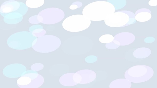 Glowing circular light spots floating softly against a serene and muted pale lavender gray wash
