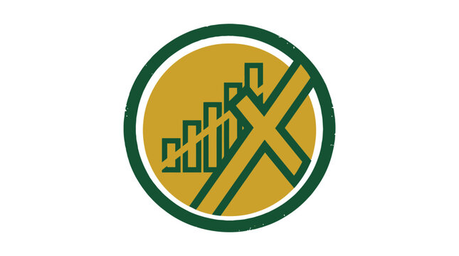 Abstract Signal Icon with Cross Silhouette Isolated