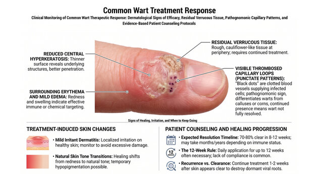 Common Wart Treatment Response 