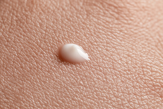 Moisturizer application and absorption concept on skin