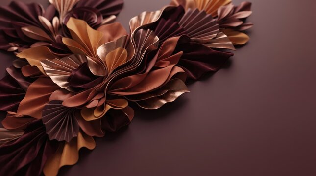 Thanksgiving (USA) abstract background new design 2026 Close-up of autumn leaves with rich purple and gold tones
