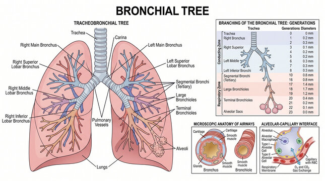 Anatomy of the Human Bronchial Tree