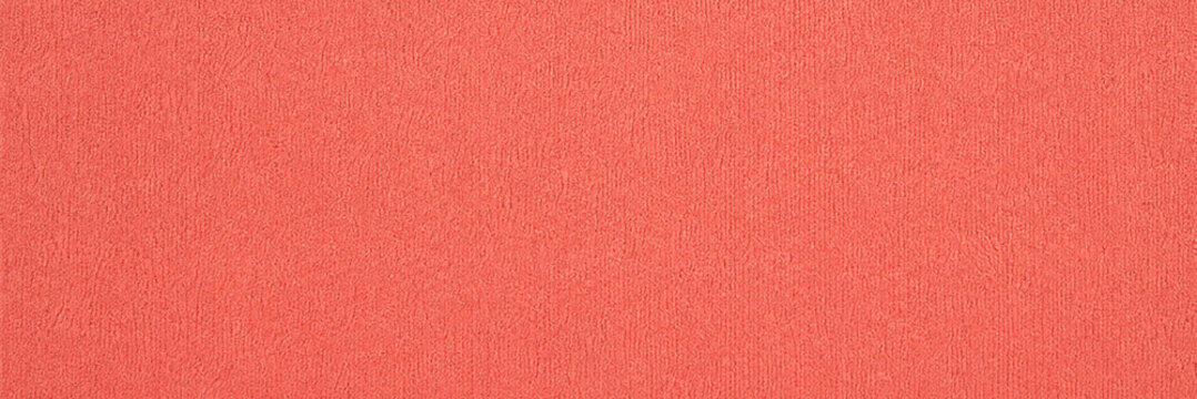 Coral red paper texture background, vibrant salmon colored cardstock surface, textured matte paper material for scrapbooking and craft projects, solid warm red backdrop for graphic design