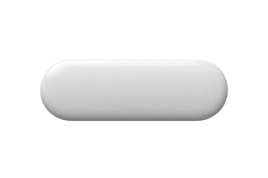 White oblong capsule pill shape