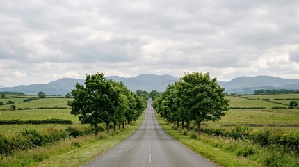 Naklejka premium road in the field