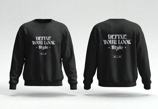 Crewneck Sweatshirt Apparel Mockup