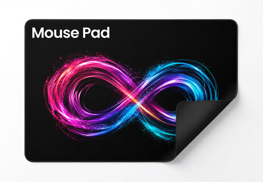 Top View Mouse Pad Mockup