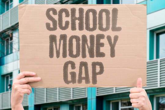 "School money gap" Kids from different backgrounds compare and envy. FINANCIAL. LITERACY. INEQUALITY. ENVY. SOCIAL.