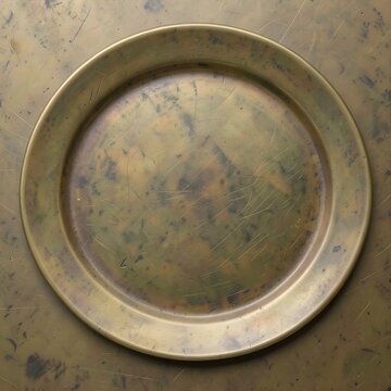 Aged Brass Plate Texture