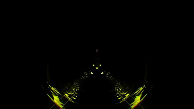 Pulsating futuristic neon tunnel loop featuring glowing laser geometry, sci-fi portals and vibrant cyber light effects for live stage backgrounds, concert screens, music videos.