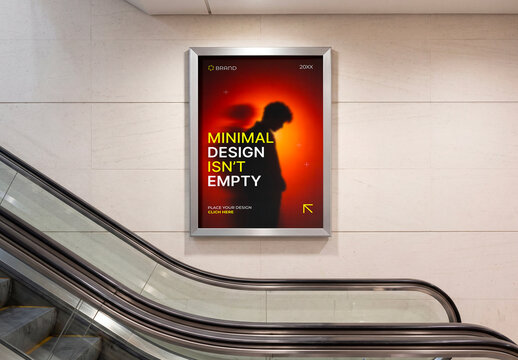 Interior Framed Poster Mockup