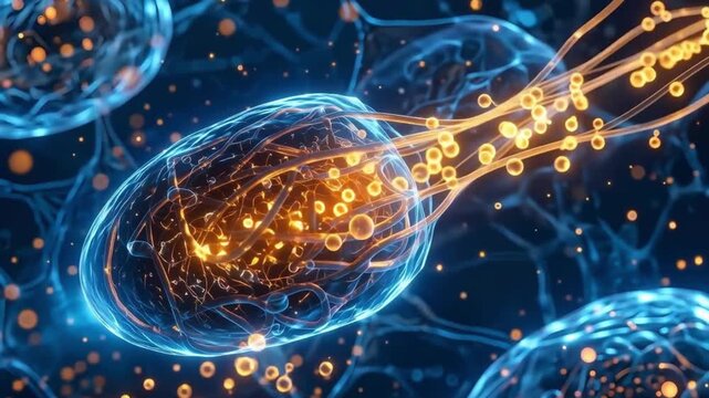 3D Magnesium Mineral Ions and Cellular Wellness Supplement Visualization