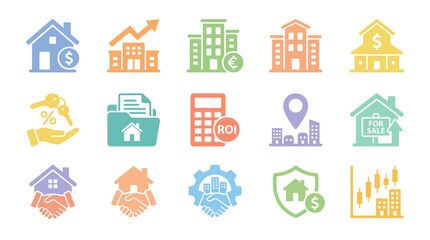 Fototapeta premium Business icons for finance and economy.