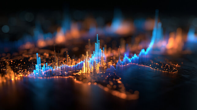 Digital 3D Data Visualization and Global Financial Analytics