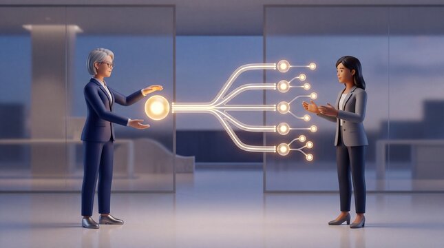 Professional business mentoring and digital knowledge transfer between two women