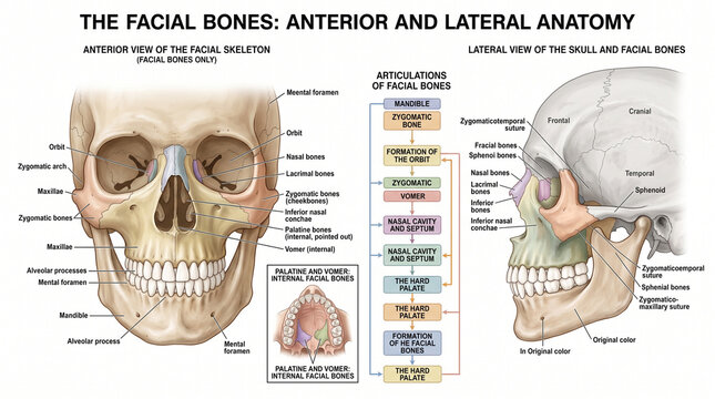 Anatomy of the Viscerocranium (Facial Skeleton) 