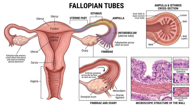 Anatomy of the Fallopian Tube (Uterine Tube)