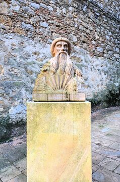 bust of Prospero Intorcetta, located in Piazza Armerina
