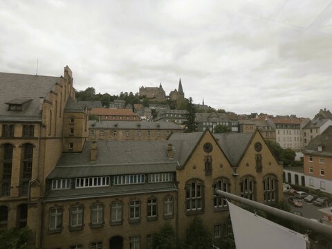 panoramic view of the city of Marburg, Germany