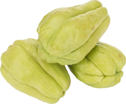 Fresh Chayote Isolated On Transprent Background