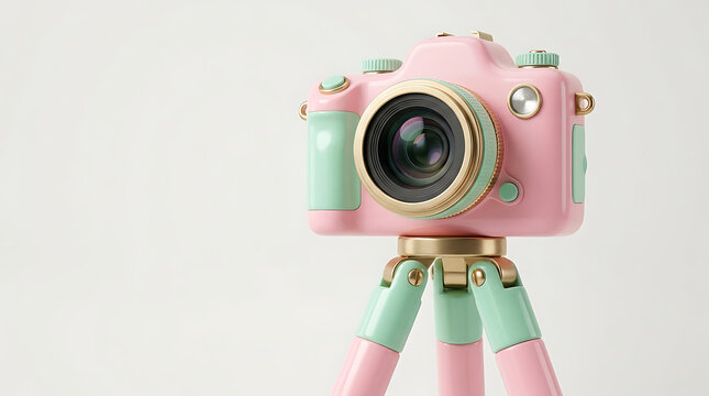 Pastel pink with securely attached matching