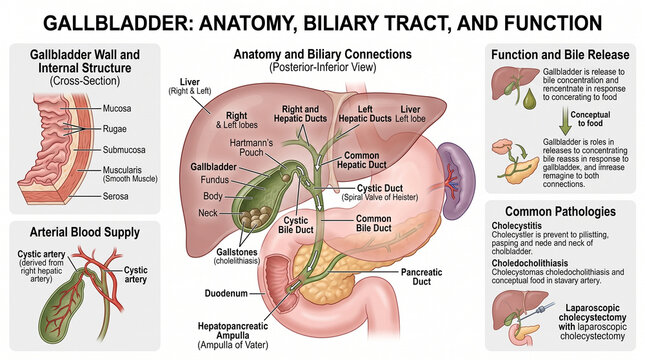 Anatomy of the Human Gallbladder
