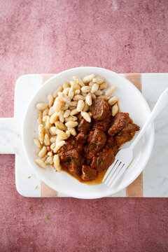 Beef goulash with homemade pasta