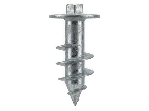 metal drywall self drilling anchor hollow wall fastener isolated on transparent background