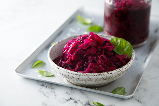 Pickled red cabbage