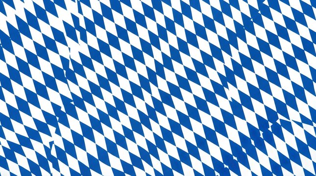 Traditional bavarian blue and white diamond pattern fabric background texture symbolising regional culture with bavarian background tradition oktoberfest