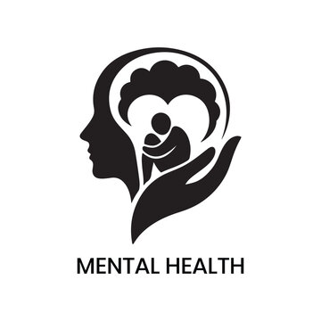 Mental Health psychological support counseling emotional wellness therapy mind care psychiatry healing vector design