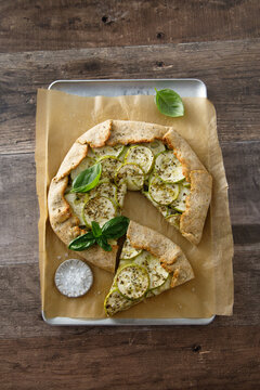 Courgette galette