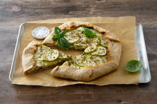Courgette galette