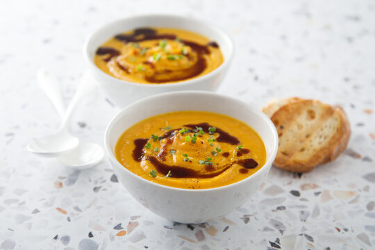 Traditional pumpkin soup