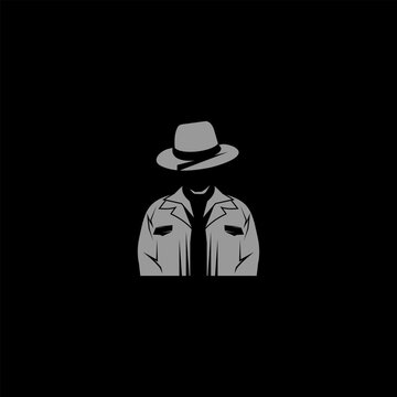 The Blind Spot logo design, icon. This logo is suitable for mystery novels, detective games, or brands that prioritize confidentiality.
