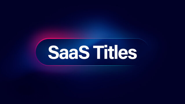 SaaS Titles with Colorful Background
