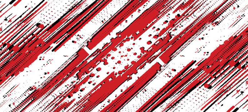 Paint the background diagonally over it with white brushstrokes.